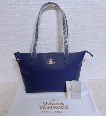 Vivienne Westwood tote bag blue leather orb outlet new | eBay Vivienne Westwood tote bag blue leather orb outlet new | eBay