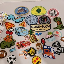 children's Embroidered Iron On Sew On patch lot kid stickers Dinosaur