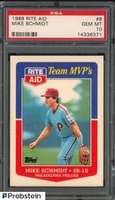 1988 Rite Aid #8 Mike Schmidt Philadelphia Phillies HOF PSA 10 GEM MINT