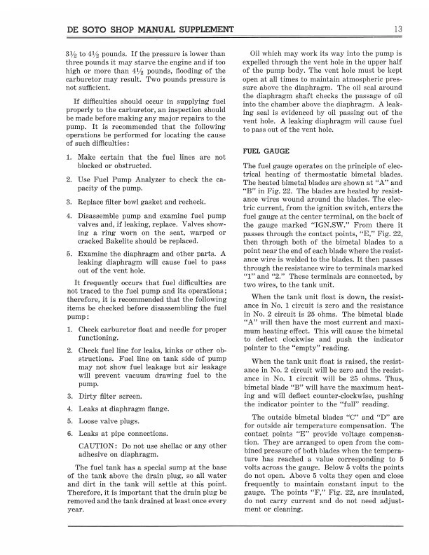 1939 DeSoto Shop Manual Supplement 39 De Soto Repair Service Book S6 - Image 3 of 4