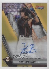2019 Bowman's Best Auto Gold Refractor 42/50 Hunter Bishop #B19-HB Auto 2s2