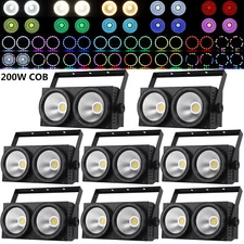 8PCS 200W COB LED Par Light RGBW Stage Audience Blinder Light Wedding Party DMX
