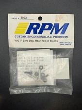 RPM 8093 Vintage 10GT Zero Degree Rear Toe-In Blocks