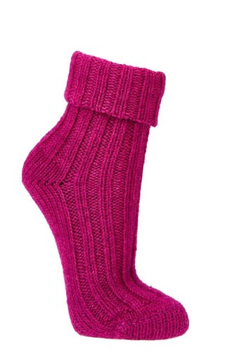 2 Paar farbenfrohe farbige bunte Wollsocken mit Alpaka Wolle Damen und Mädchen - Bild 12 von 13
