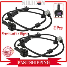 Set of 2 Front ABS Wheel Speed Sensor For Chevrolet Trailblazer GMC Envoy 02-09