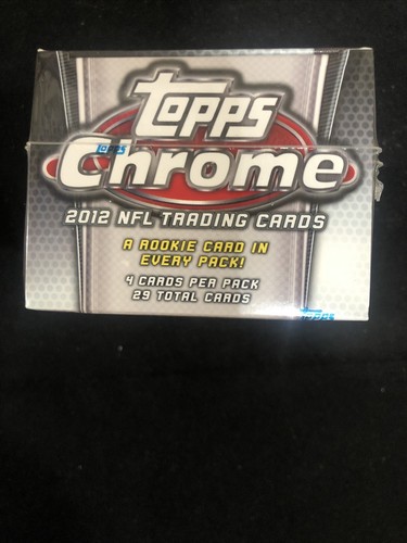 2012 Topps Chrome Rookie Relic Football Sealed Blaster Box Russell Wilson RC - Picture 5 of 6