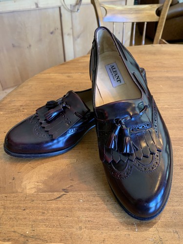 Mens New Alfani Kiltie Tassel Loafers Dark Burgundy Size 8 1/2. M - Picture 7 of 11