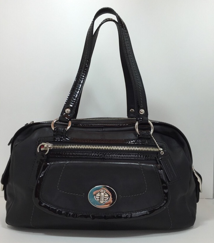 Coach 13382 Bonnie Handbag Black Genuine Leather … - image 1