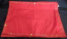 Pier 1 Imports Red Christmas Red Poly/Nylon w/Sequins 8 Placemats 14"x20" EUC