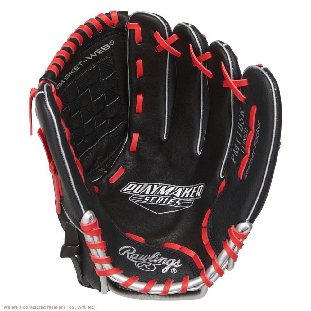 Футболка-перчатка для игры в мяч Rawlings Playmaker Series 11 - Чернаякрасная НОВАЯ С БИРКАМИ 3890₽
