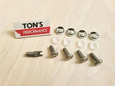 SN Security Anti Theft Auto License Plate Screws CHROME Covers bolts fits Lexus