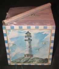 2007 Lissom Design Lighthouse Note Paper Block with Pencil Set Desk Gift NIP