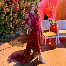 Bollywood Style Heavy Vichitra Silk Palazzo Suit With Dupatta For Wedding