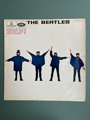Beatles Help! LP, PMC 1255 mono, 1965, 1st Press, prob Variant B, KT code side A