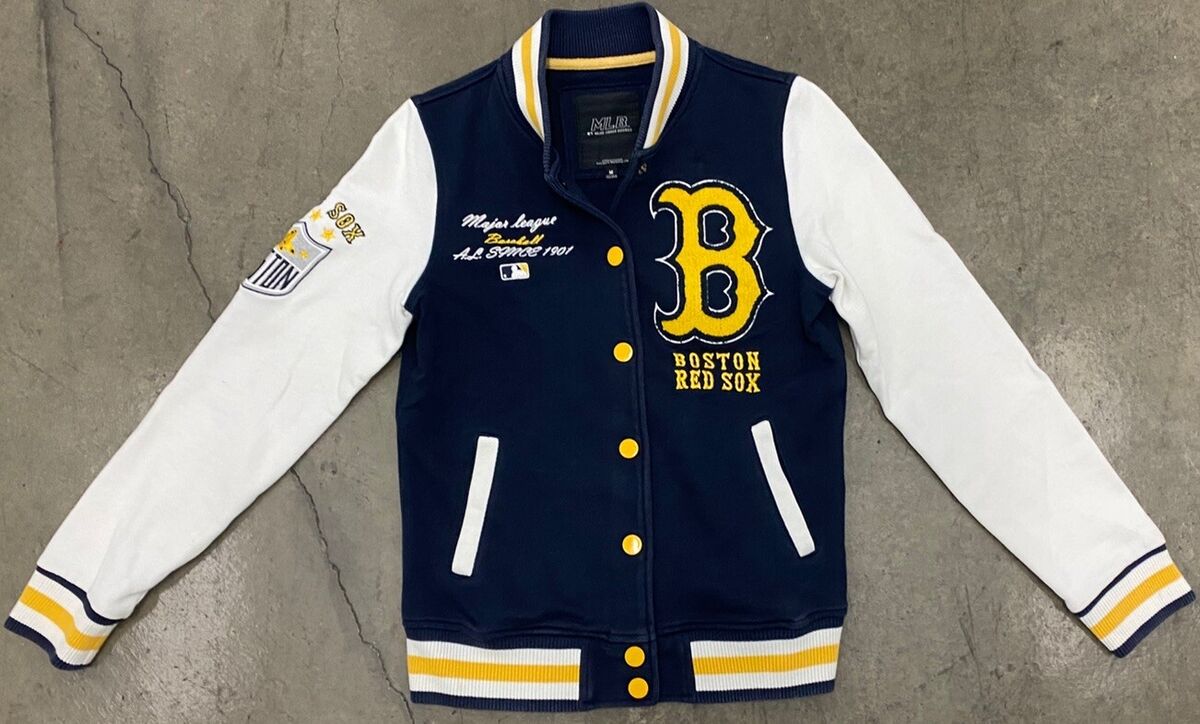 Boston Red Sox Area Connect MLB Blue Yellow White VARSITY Boston Red Sox Area Connect MLB Blue Yellow White VARSITY