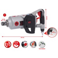 "Ks Tools 1\" Supermonster Hochleistungs-Druckluft-Schlagschrauber, 3405Nm"