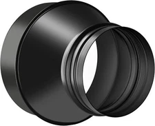 Duct Adapter, 6 to 4 Inch Duct Reducer Increaser Cone HVAC Duct Reducer  (Black)