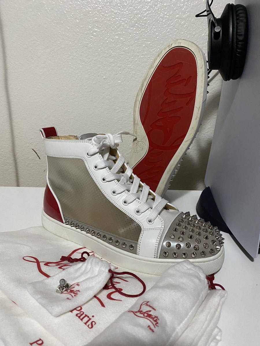 SosoxyChristian Louboutin White and Red Sneaker Excellent
