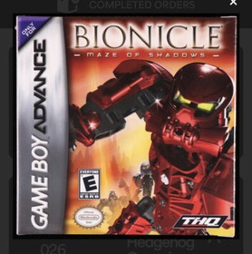 9.8 A++ Bionicle: Maze of Shadows Game Boy Advance GBA WATA GRADED NOT VGA CGC