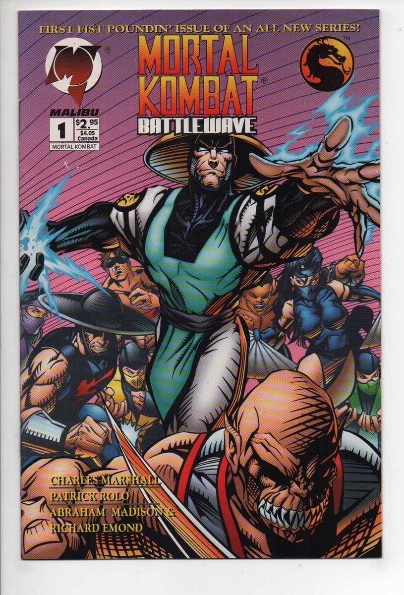 Mortal Kombat Battlewave Issue 1 Malibu Comic Book 1995 Vintage