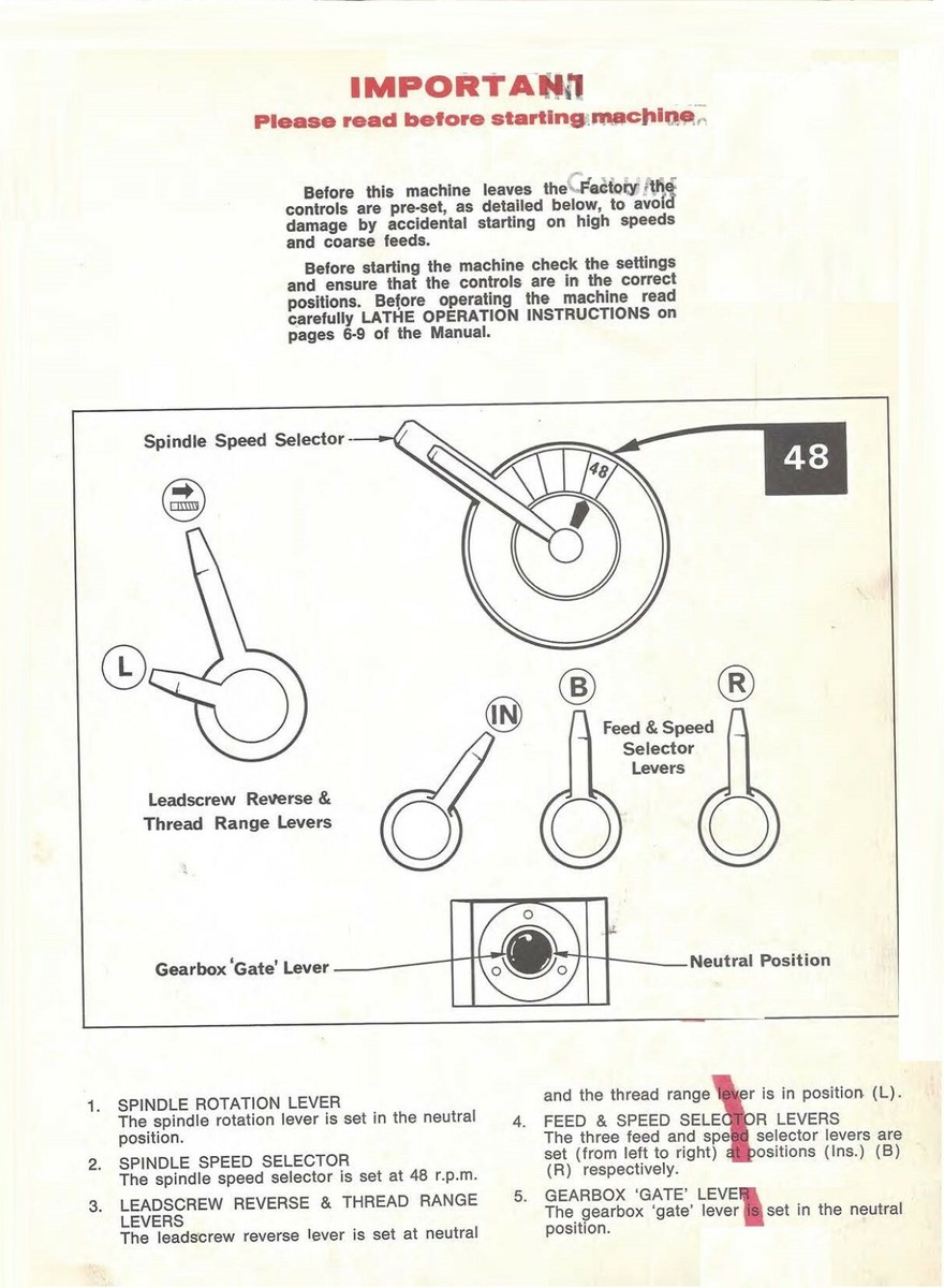 Lathes Instructions & Parts Manual Clausing Colchester 8000 Series