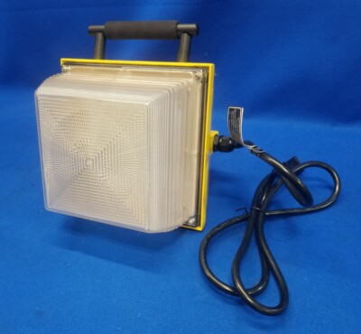 Southwire 111085 Temporary Job Site Light, 6000 Lm, Bk/Yl