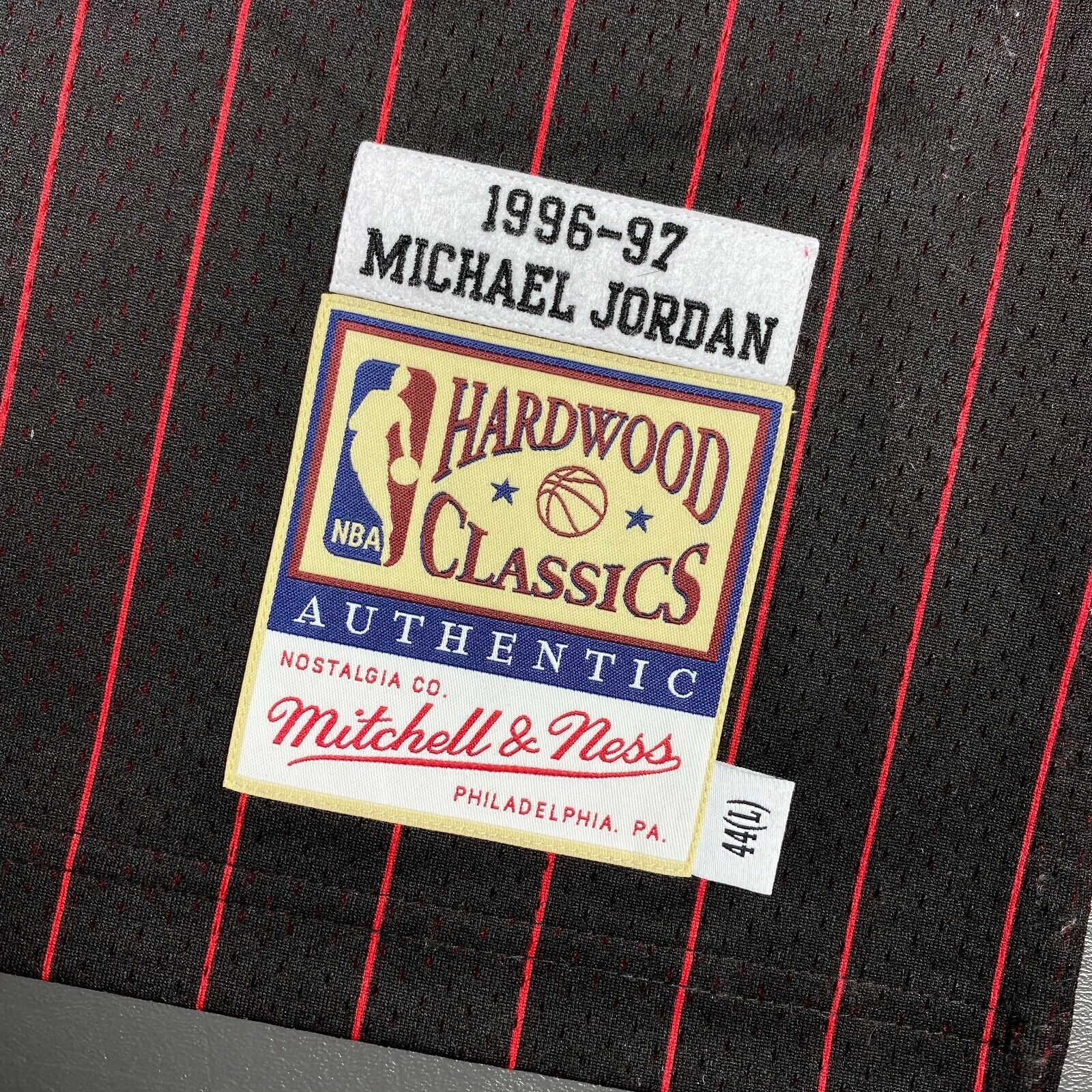 Mitchell & Ness Authentic Michael Jordan '96 Alternate Pinstripe Chica -  SoleFly