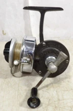 Vintage Bache Brown Mastereel Model 3 Half Bail Fishing Reel Airex Lionel