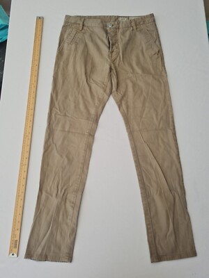 Mens Denim Jeans Allsaints Size 32 Button Fly Stone 28300
