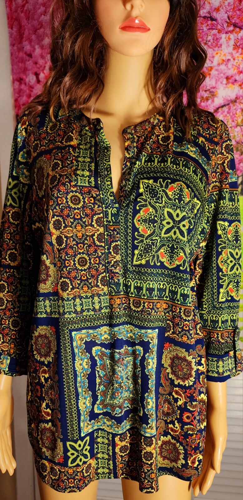 NYGARD PM Tunic split sides button tab sleeve - image 1