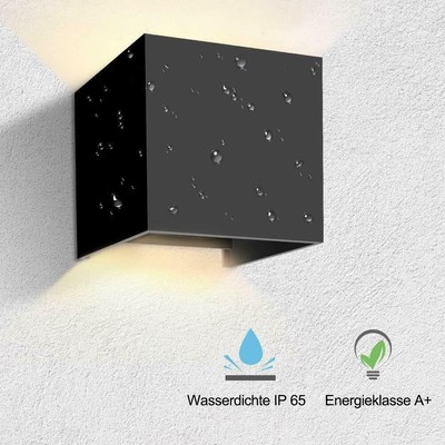 LED Wandleuchte Außen Innen Wandspot Fassadenlampe Strahler UP Down Leuchte 2PCS