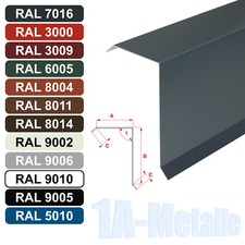 Ortgangblech Stahl verzinkt Winkelblech Ortblech Dachblech RAL Farben Ortgang 2