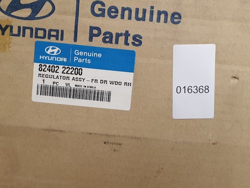 Hyundai Accent Front Right Door Window Regulator 1995-1999 8240222200 Genuine - Picture 8 of 12
