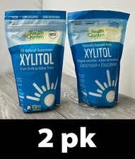 2pk Health Garden Birch Xylitol Sweetener 16 oz each Exp 4/26 d10 and 1/27