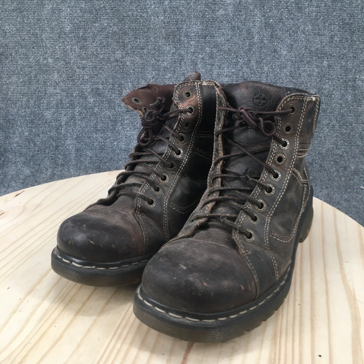 Dr. Martens Soren Moto Biker Black Stud Hiking Leather Ankle Boots Mens 9 Black Anistone Harness Orleans Leather Biker Boots in Black | Dr  main image 4