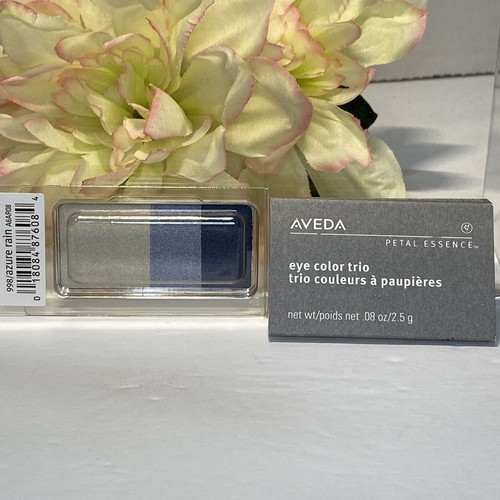 Aveda Petal Essence Eye Shadow Trio - 998 AZURE RAIN - Full Size NIB Free Ship