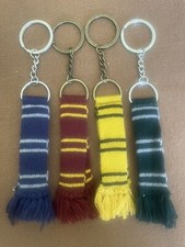 NEW Harry Potter House Scarf Keychain Key Ring Choose Your House All 4 Available