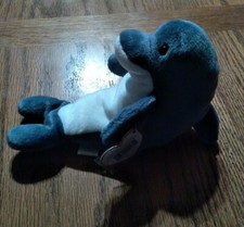 TY BEANIE BABIES ECHO THE DOLPHINE DOB: DECEMBER 21, 1996 RETIRED MWMT 5TH GEN