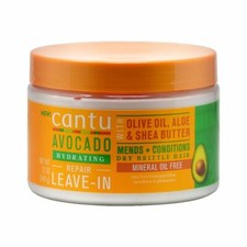 Cantu Avocado Leave in Conditioning Cream w/ Olive Oil, Aloe  Shea Butter 12 oz