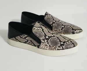 snakeskin slip on sneakers womens