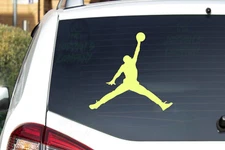 Air Jordan Jumpman  - CNC cut Decal Vinyl Sticker -Pic from multi colors! O651