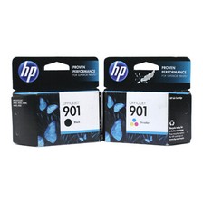 2PK Genuine HP 901 Ink Cartridge for Officejet J4525 J4580 J4640 J4680 EXP DATE