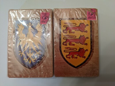 2 decks of vintage Trump gold circle line Playing Cards lion