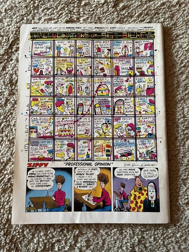 Zippy Comic 2-in-1 Issue•1985•Bill Griffith Art•Last Gasp•Oversize Underground - Picture 2 of 5