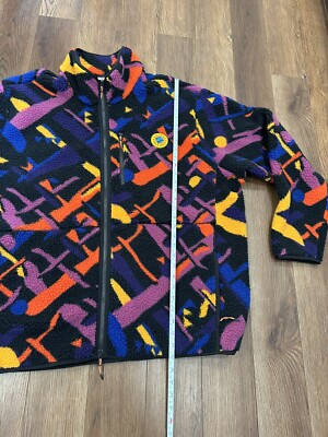 adidas ORIGINALS MEN'S WANDER HOUR FULL-ZIP PRINTED FLEECE
