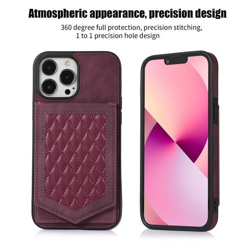Für iPhone 6/7/8/XS/11/12/13/14/15 Umhängetasche Geldbörse Spiegel Ständer Handyhülle - Bild 55 von 66