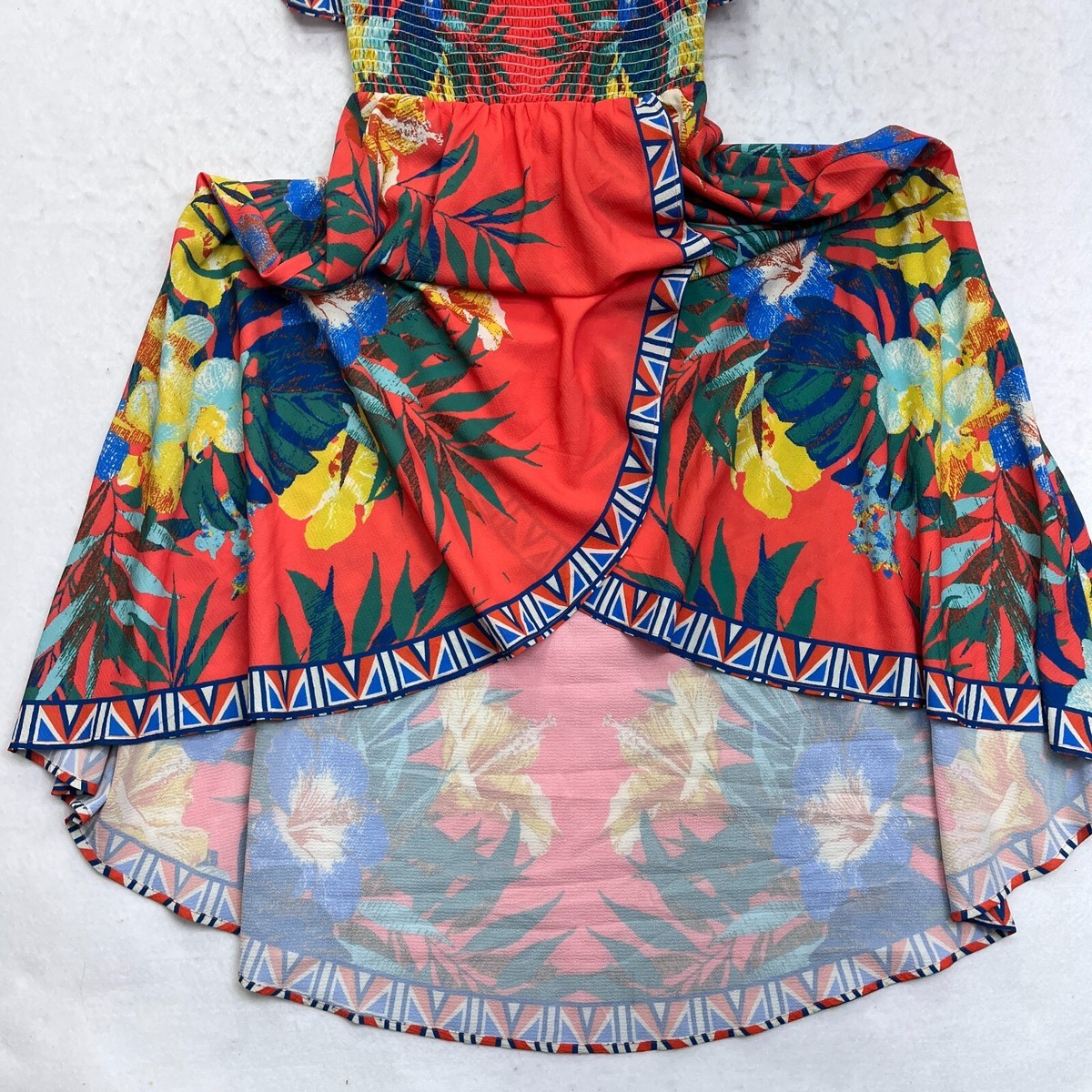 ワンピース jumelle vintage flower dress size:S Jealous Tomato Dress Women's Size S Red Floral Square Neck