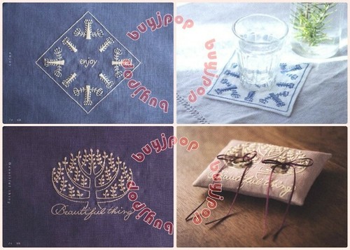 SC Japanese Embroidery Craft Pattern Book Heartfelt Word Gift Yumiko Higuchi - Picture 4 of 9