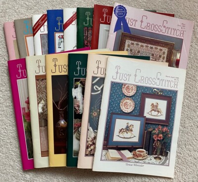 Just Cross Stitch Magazine Issues 1983, 1986, 1987, 1988 Priced Per Issue
