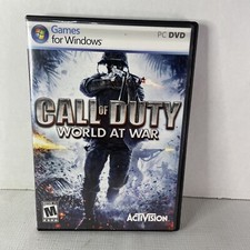 PC Call of Duty World At War with Manuel Activision Windows